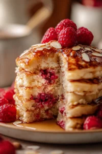 Raspberry Almond Pancakes