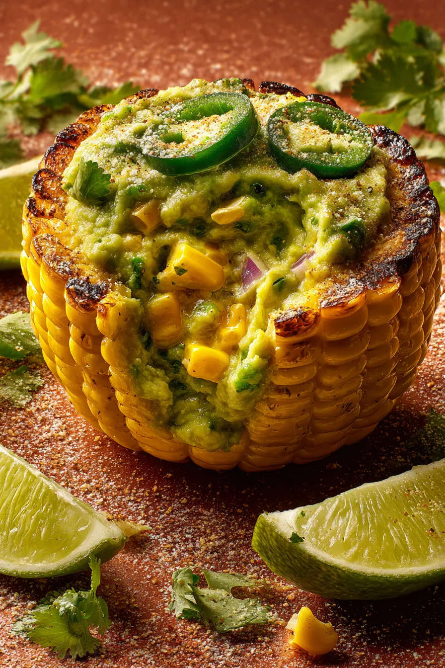 Avocado dip with corn chips