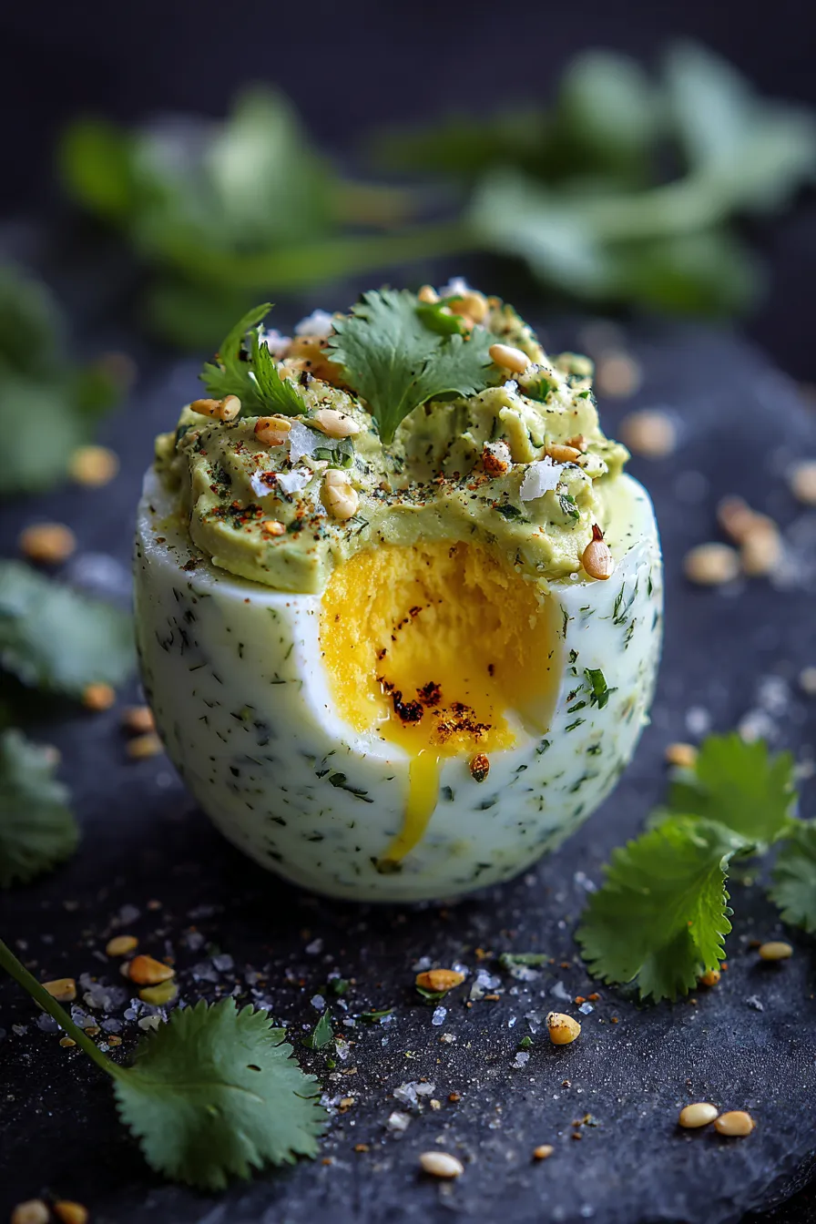 Avocado egg salad ingredients prep
