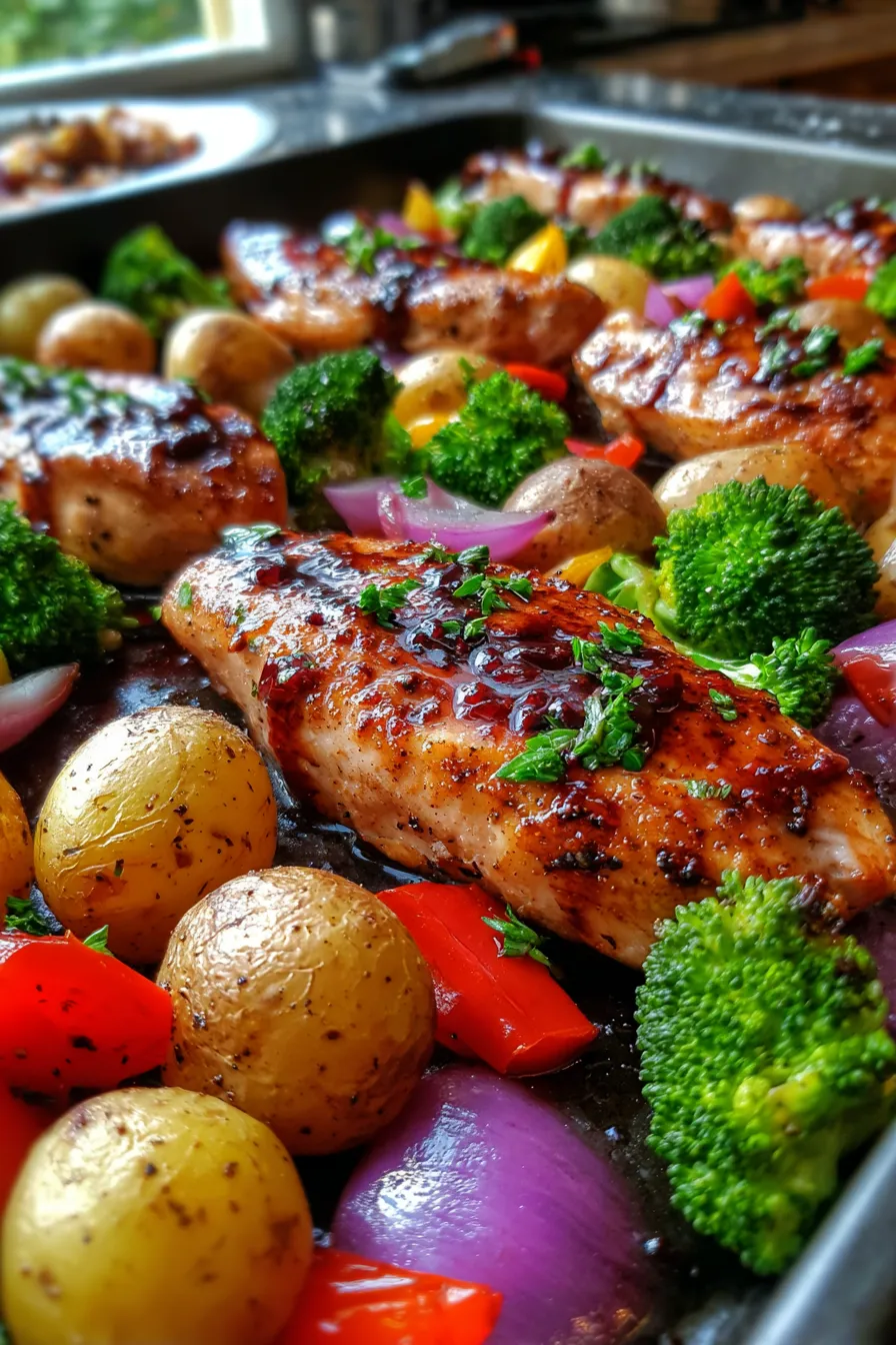Balsamic Glazed Chicken-tender chicken-closeup