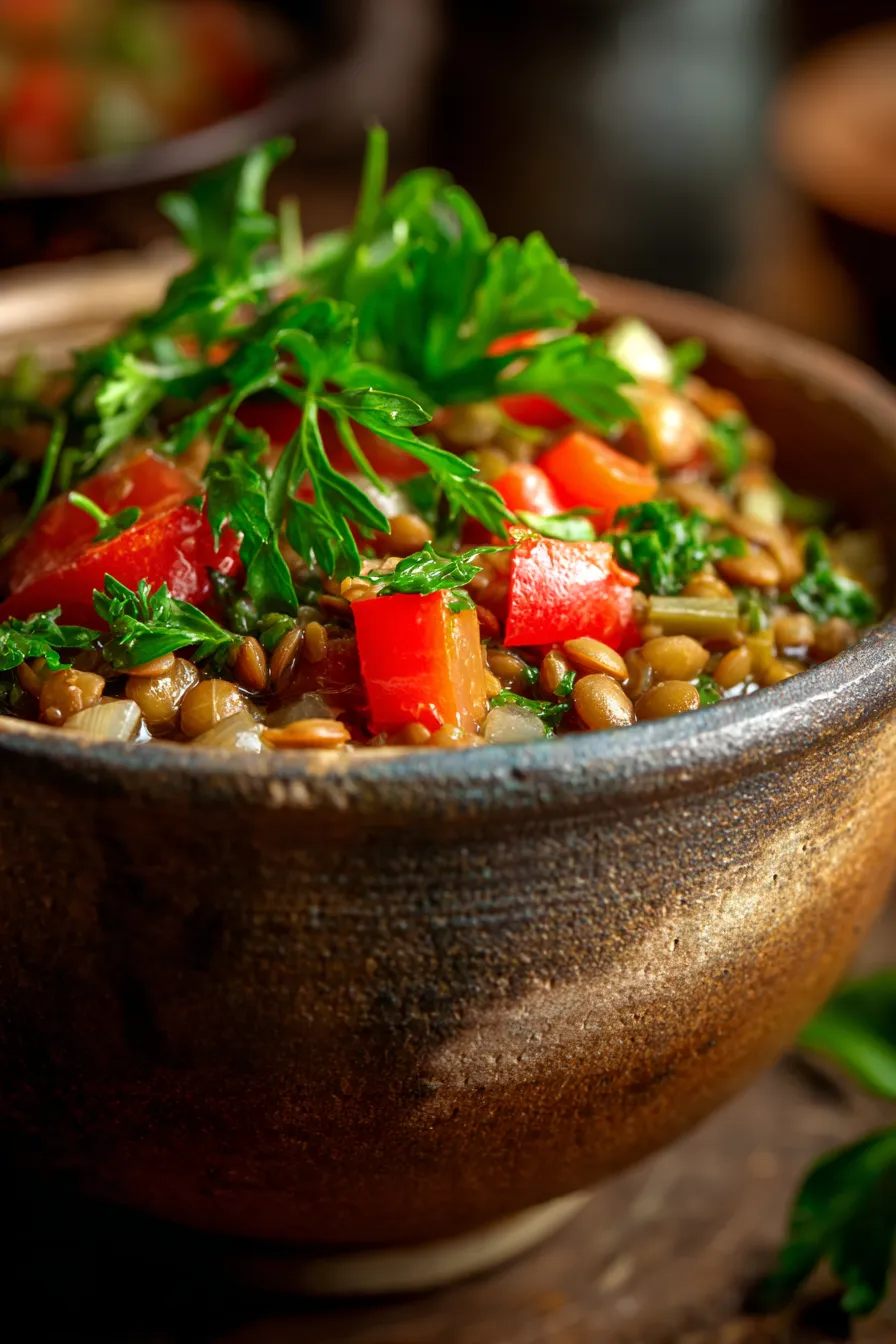 Cabbage and Lentil Comfort Stew-ingredients-rustic
