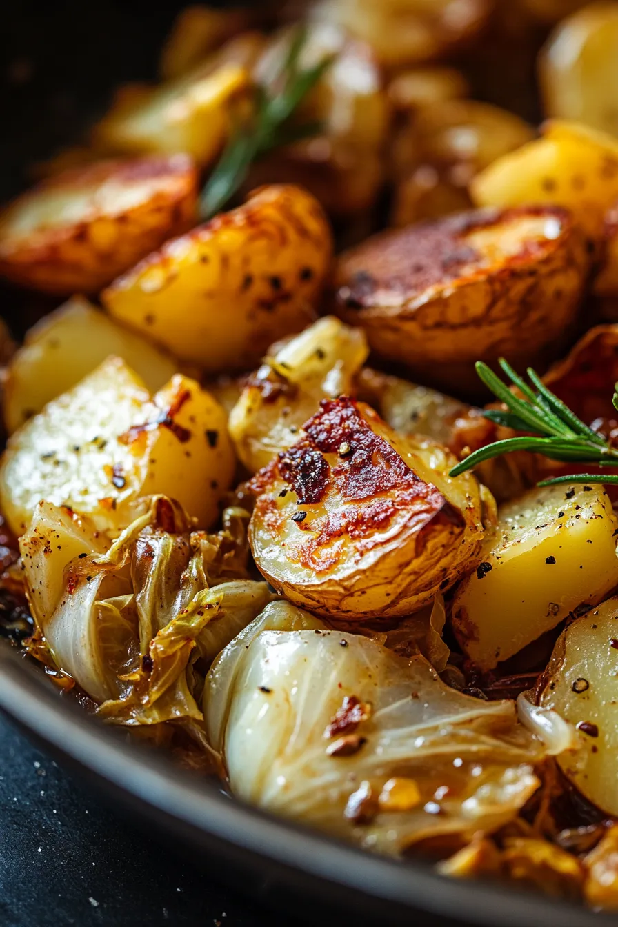 Cabbage and Potato One-Pan Dinner-ingredients-before-cooking