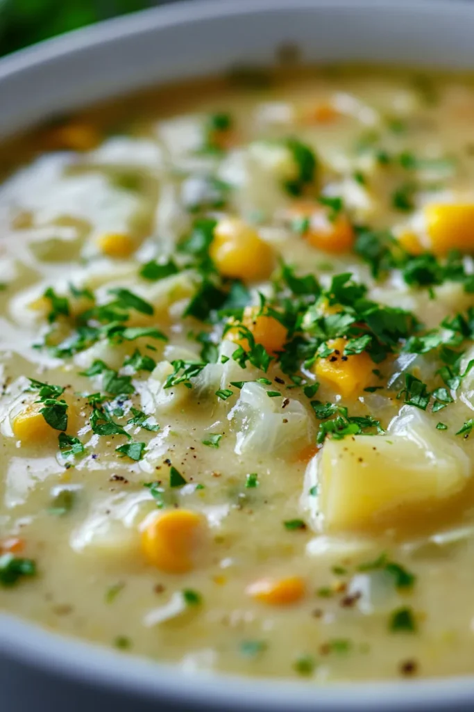 Creamy Cabbage & Corn Chowder | Easy Comfort Food Recipe