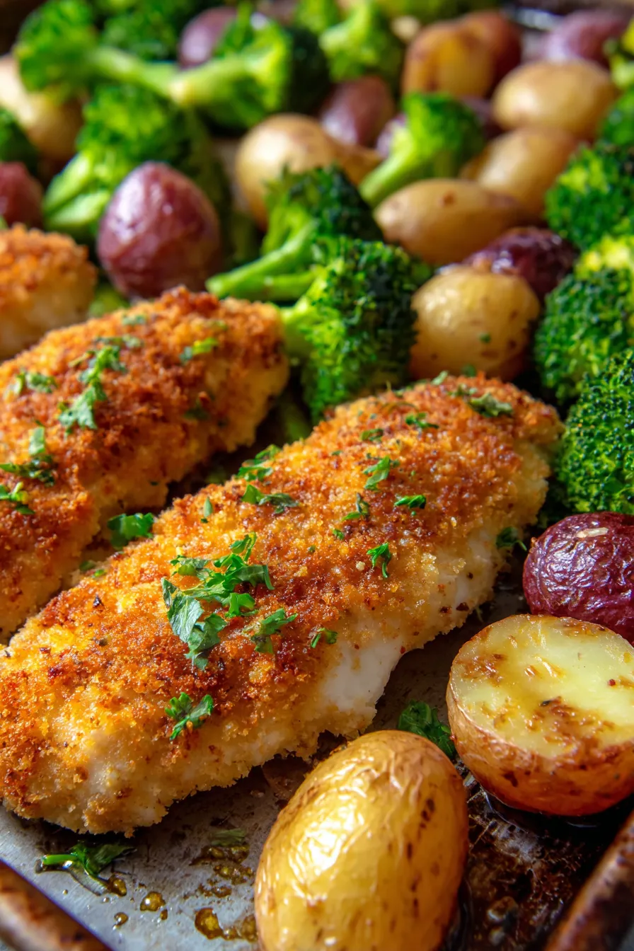 Chicken and vegetables sheet pan-fresh ingredients