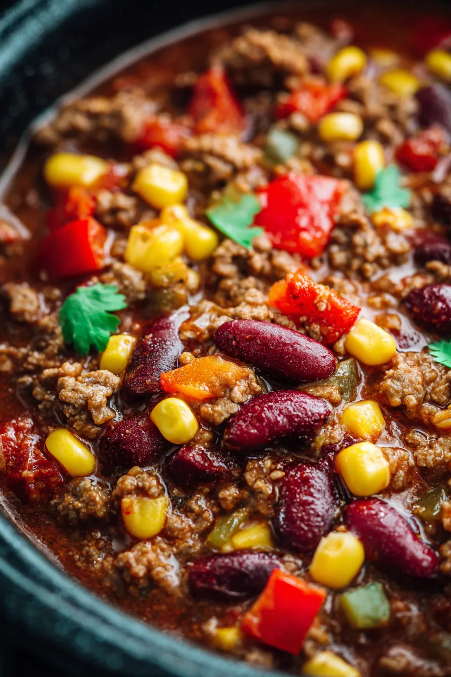 Chili Serving Spoon Texture Shot