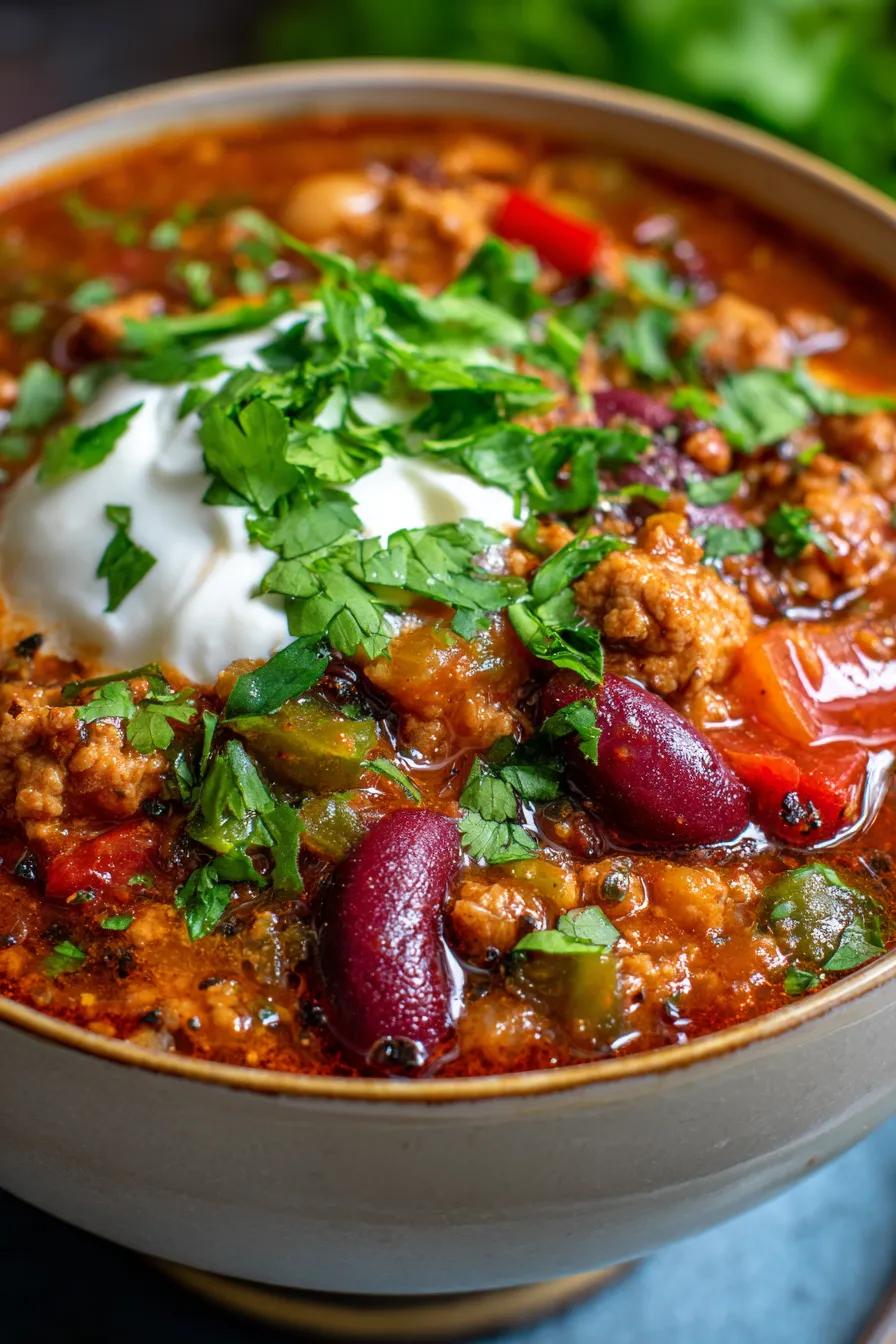 Classic Chili Recipe-serving-bowl