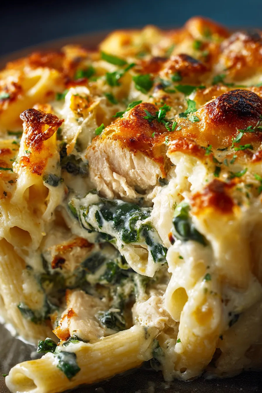 close up of creamy pasta texture