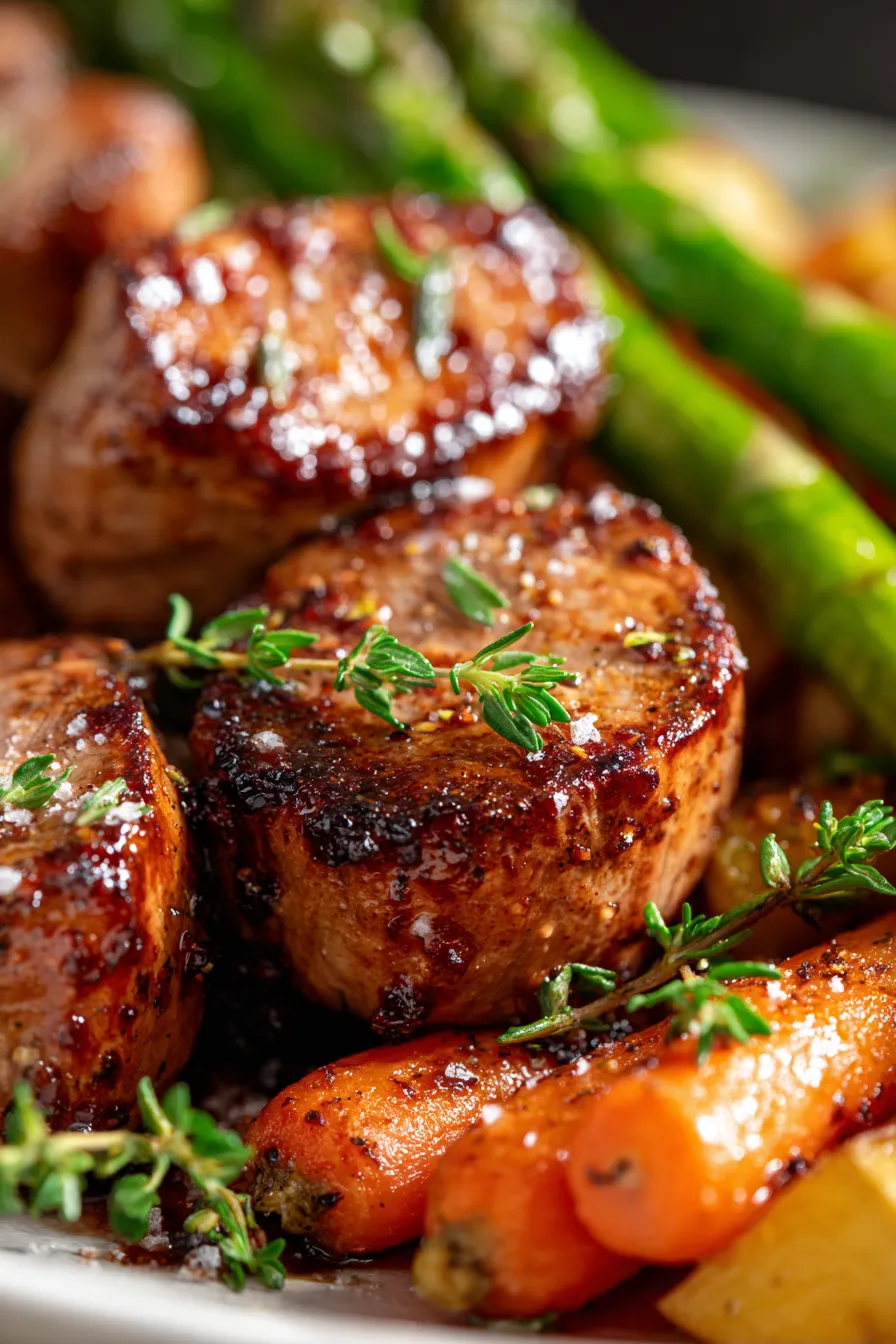 Crockpot Brown Sugar Balsamic Pork Tenderloin-sauce-glistening