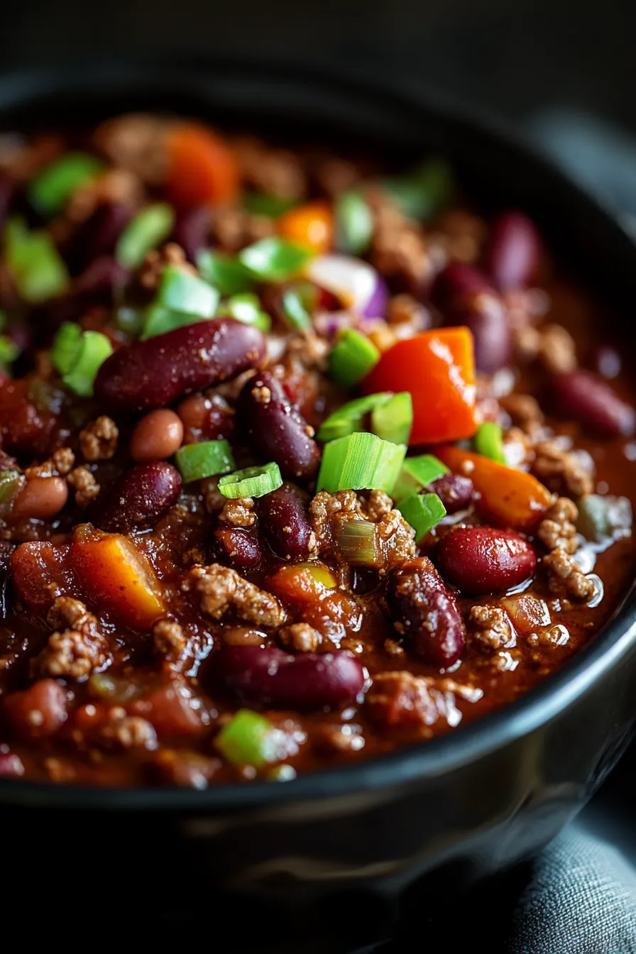 Crockpot Chili with Fire Roasted Tomatoes-slow-cooker-simmering-steam