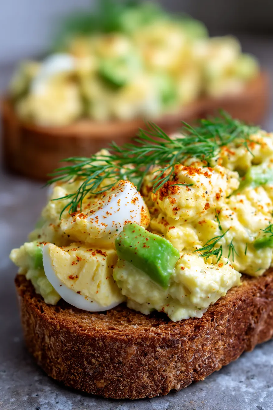 Egg Salad Avocado Toast-ingredients-fresh