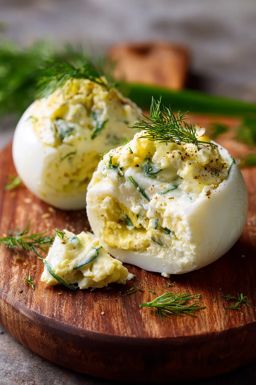 Egg Salad in bowl with crusty bread