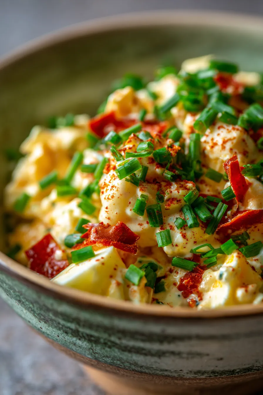 Egg Salad with Roasted Red Peppers-garnish-fresh