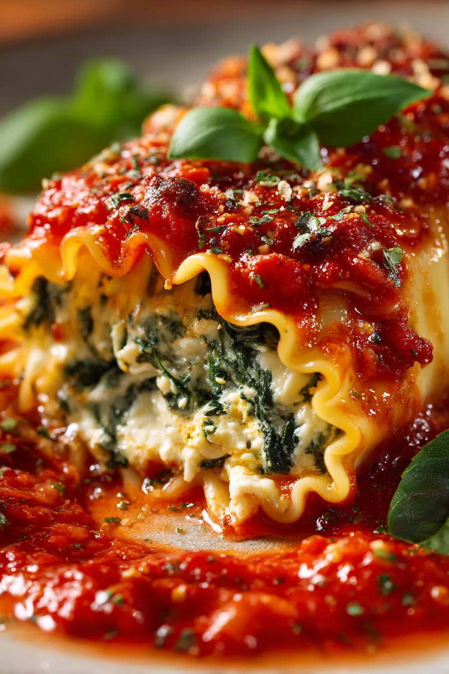 finished-lasagna-rollups-plate-closeup