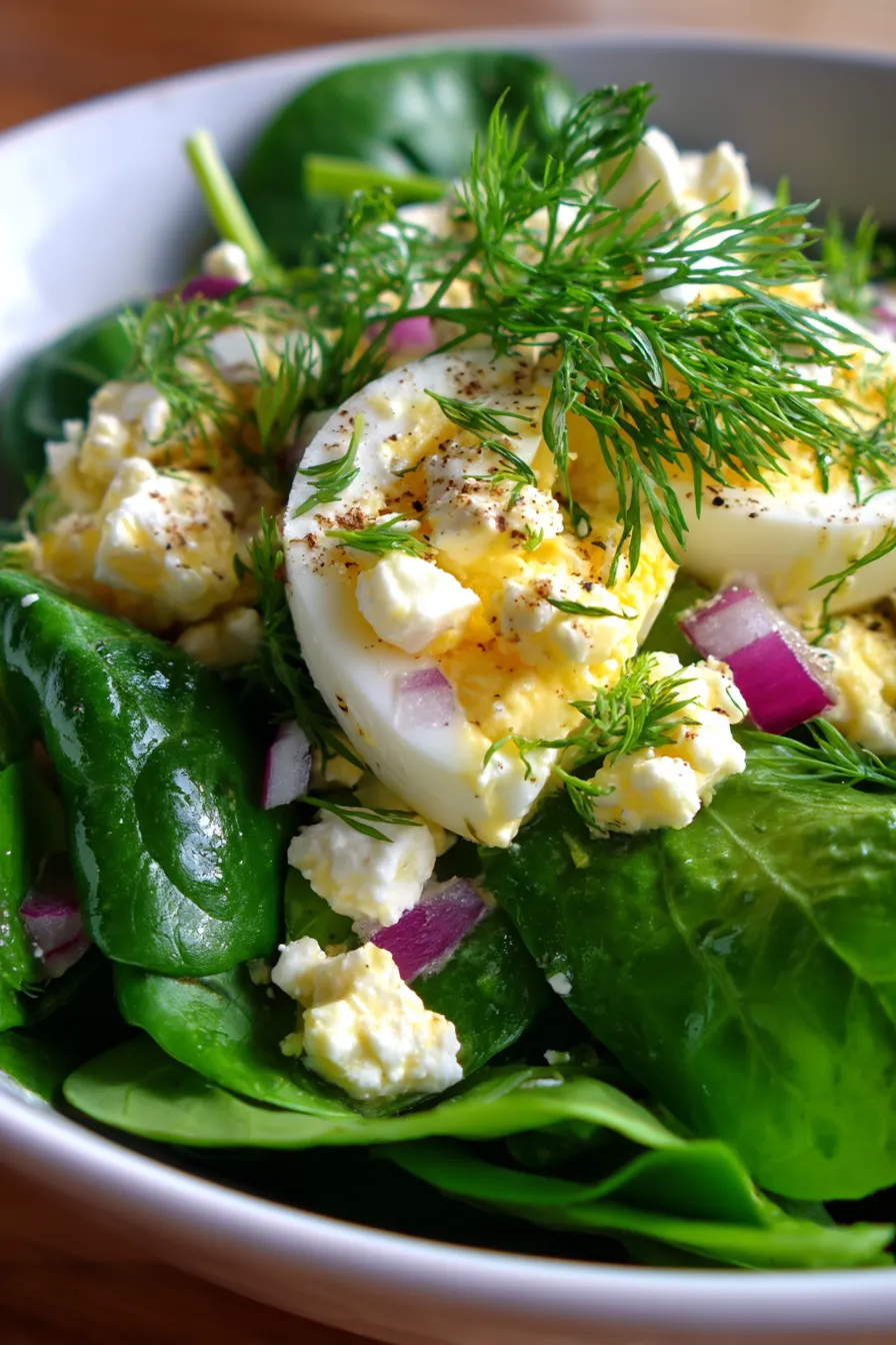 fresh egg salad ingredients