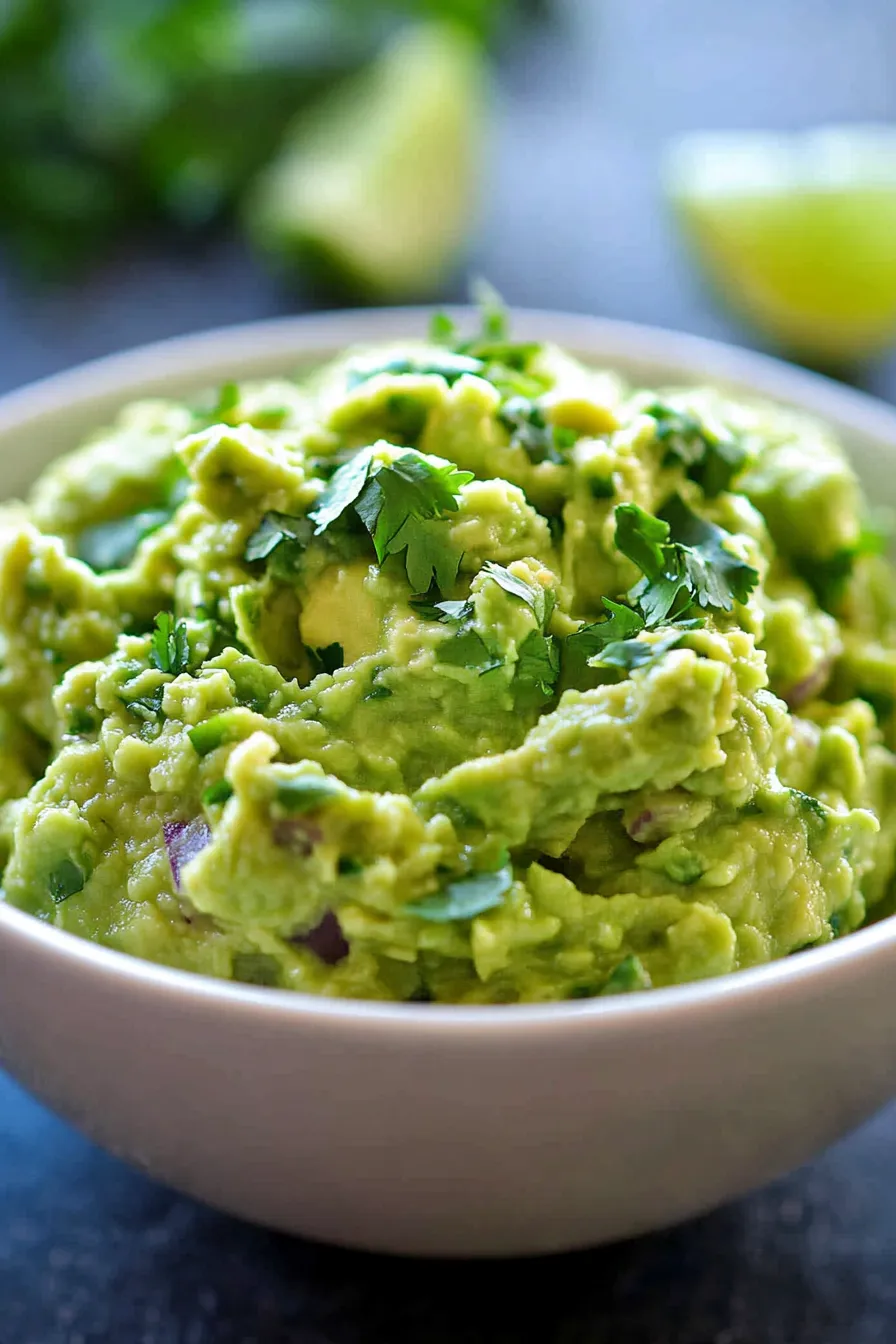 Garlic Lovers Guacamole-texture-closeup