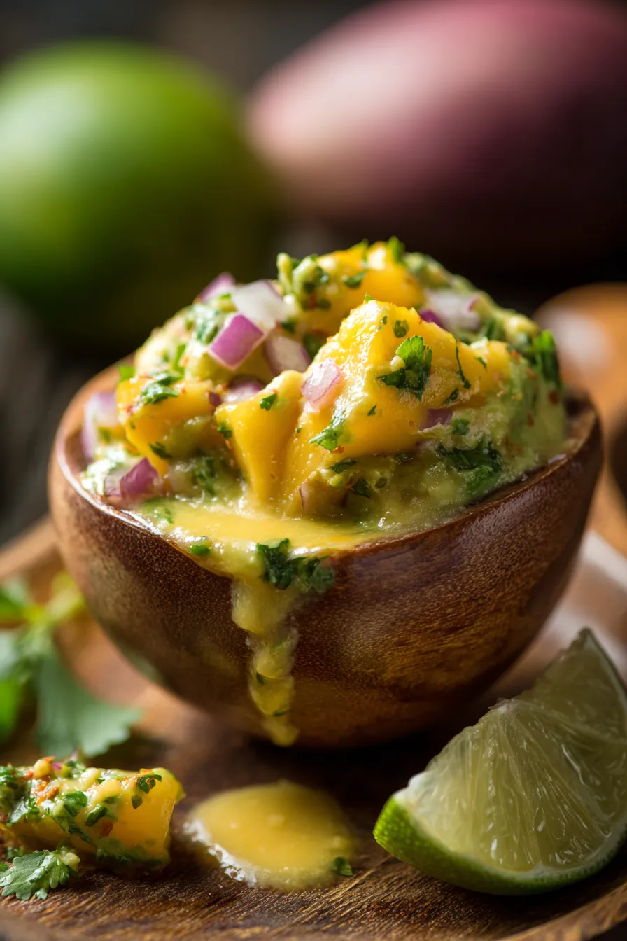 Guacamole-scooping-texture-close