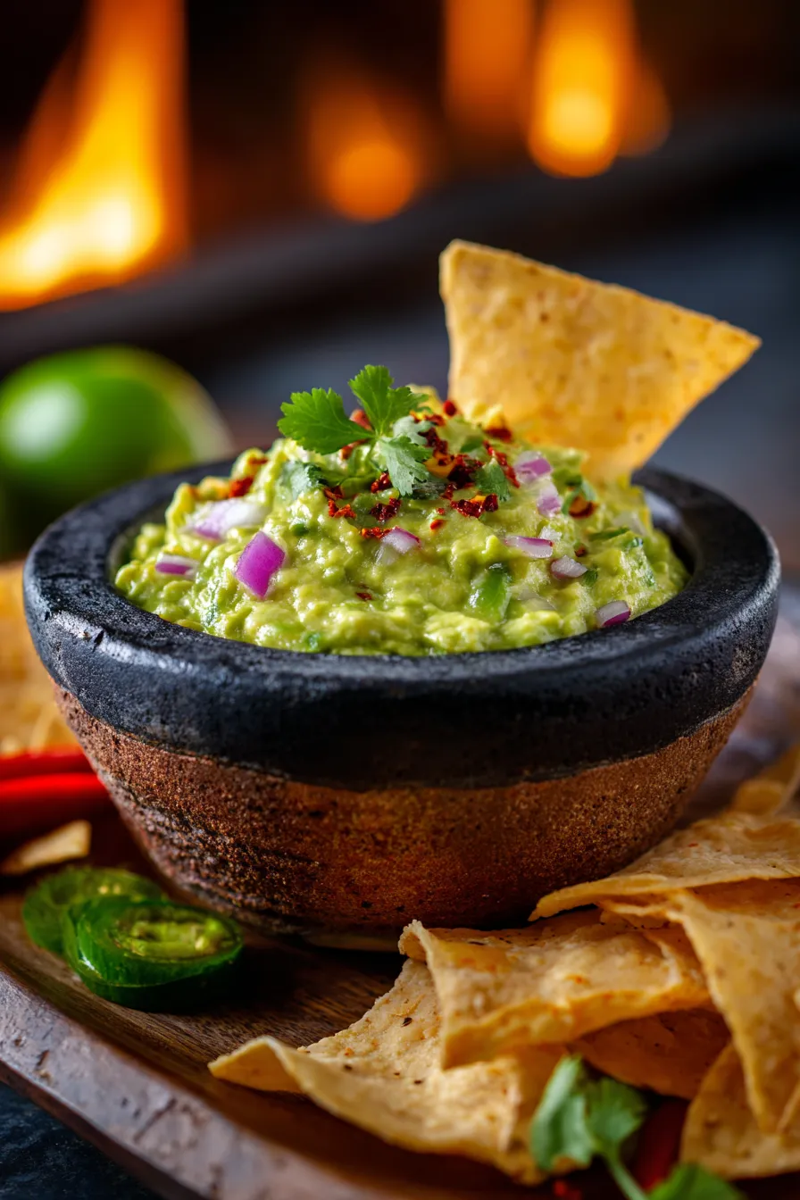 Guacamole with Fire-Roasted Peppers-texture-creamy