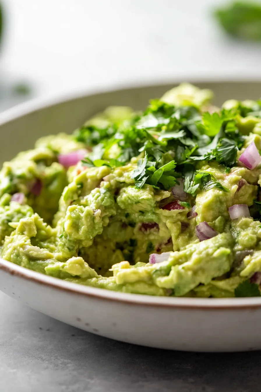 Guacamole with Roasted Garlic & Lime Zest-fresh-ingredients-closeup