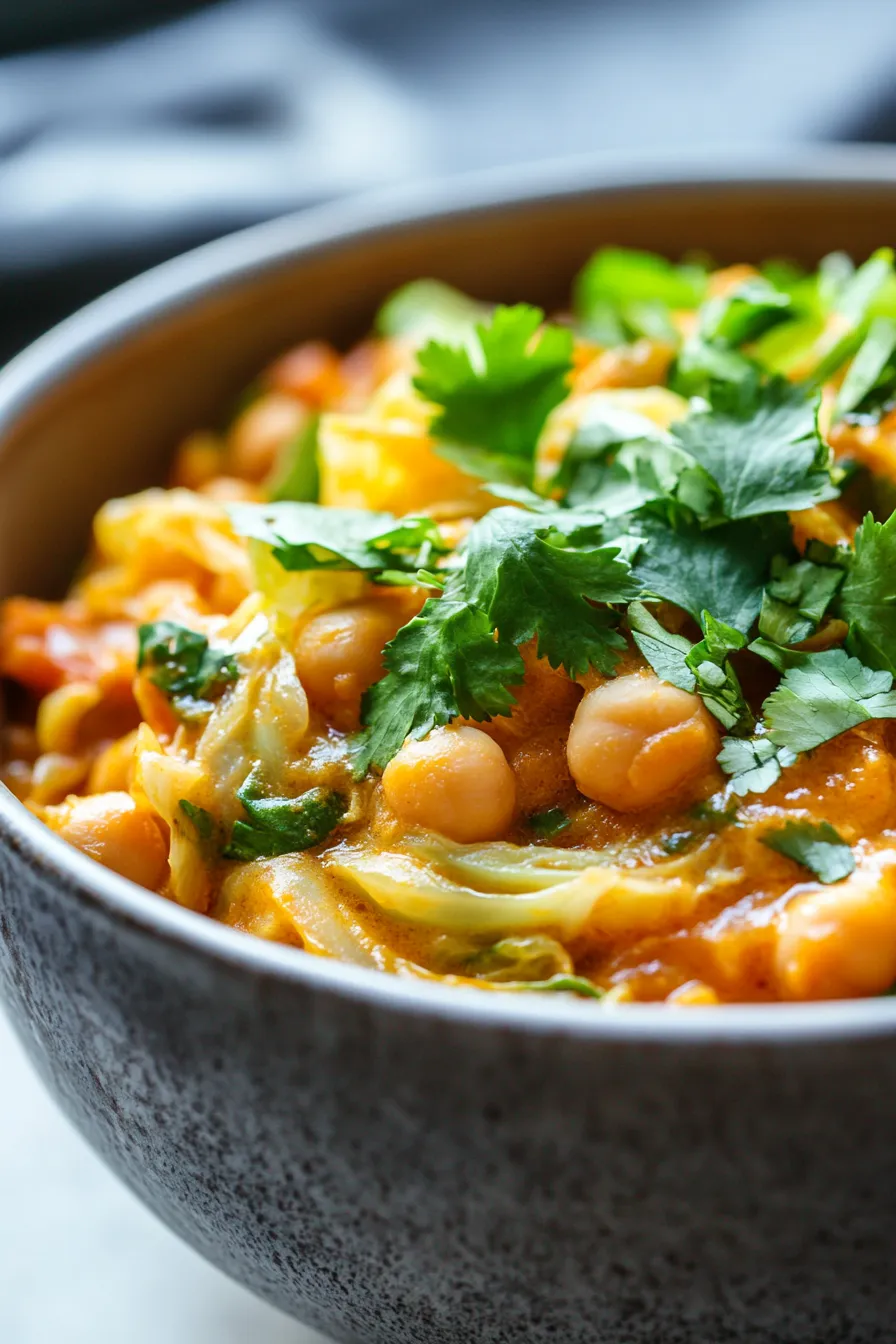 Healthy Cabbage Curry-ingredients-flatlay