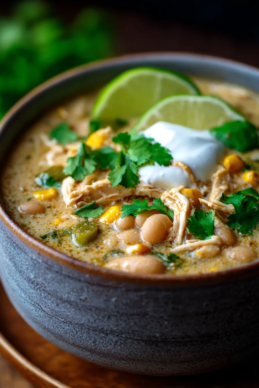 High-Protein Crockpot White Chicken Chili-ingredients-rustic