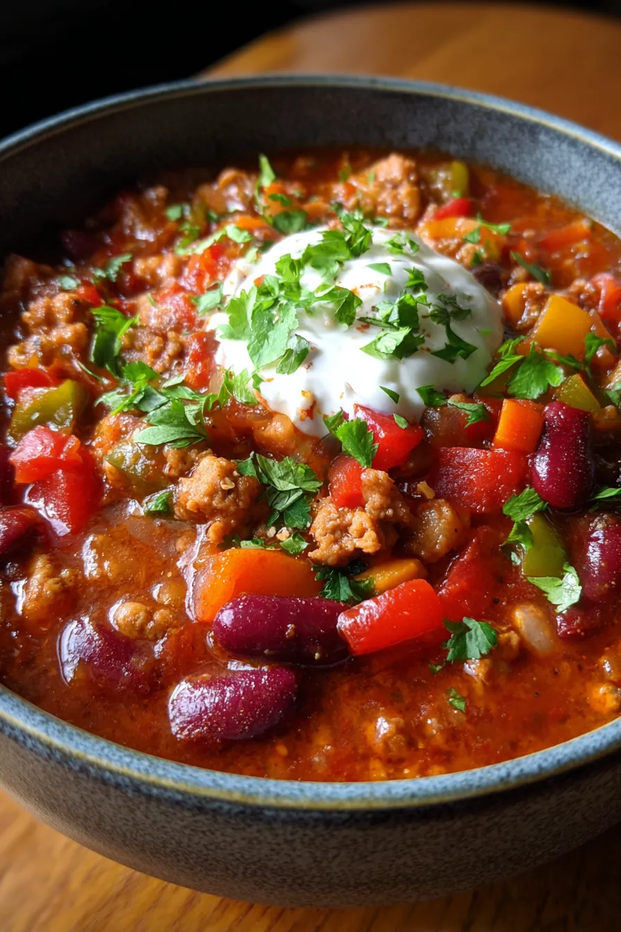 Homemade Chili-slow cooker-hearty