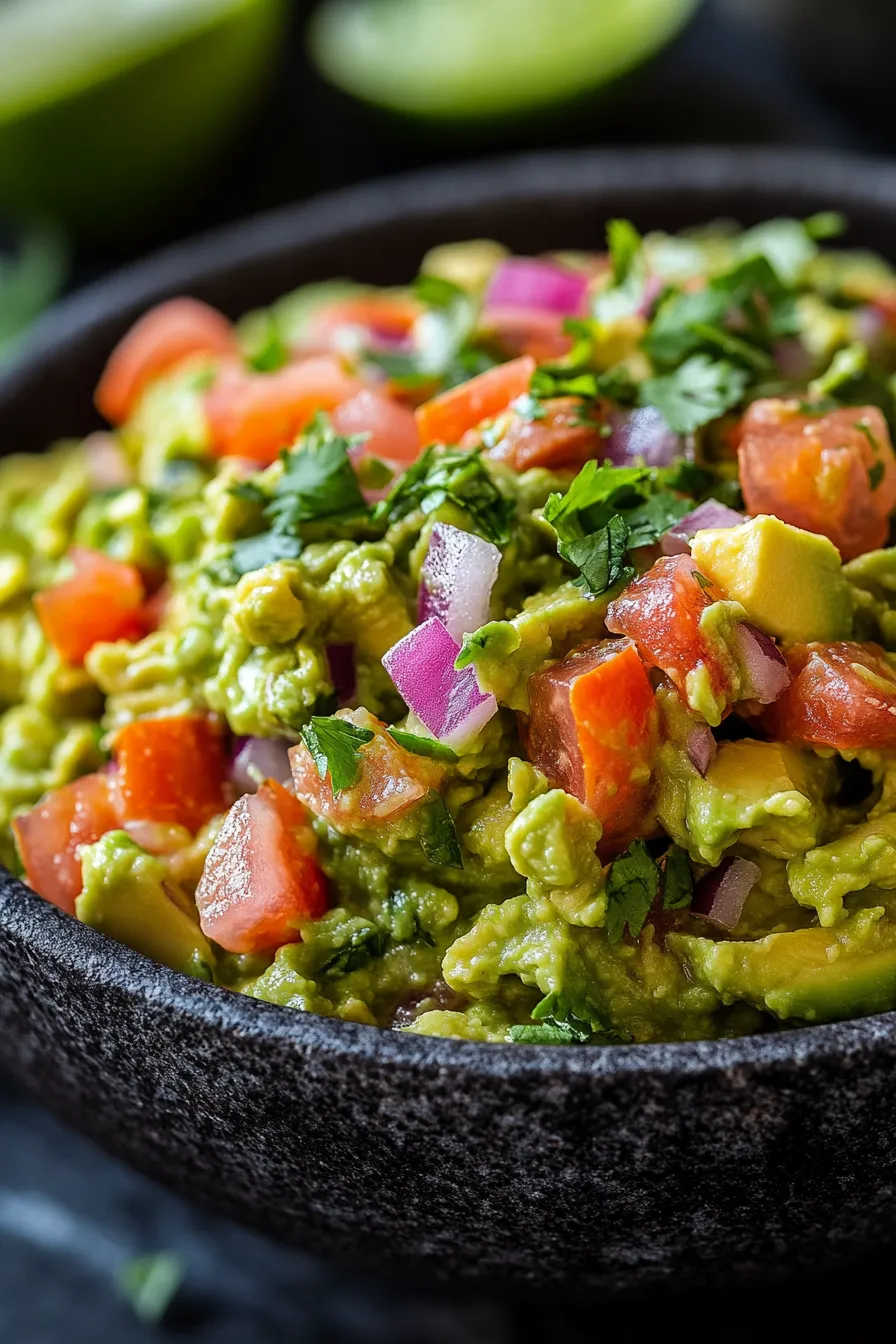 Homemade Guacamole-dip-chips