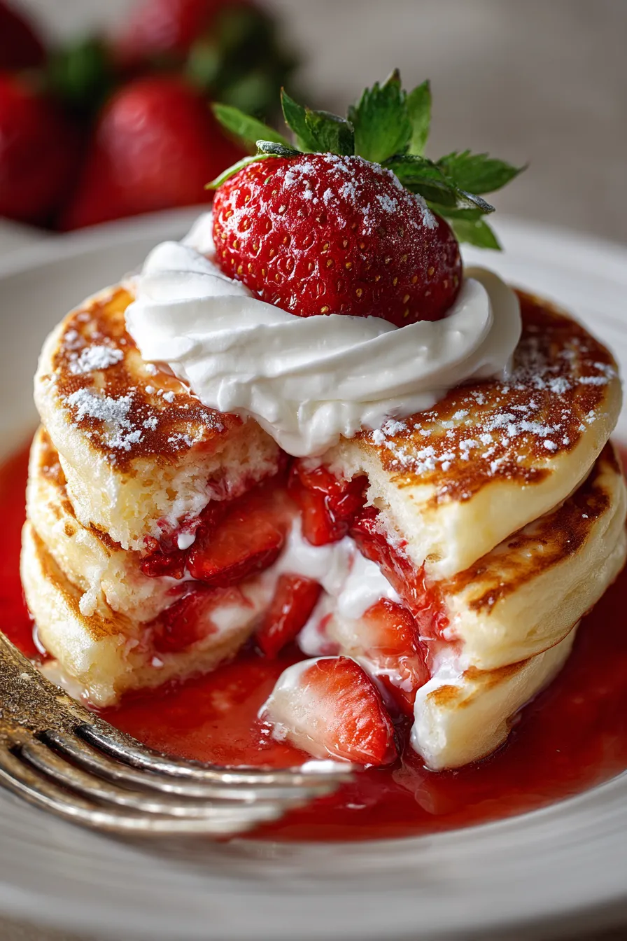 Homemade whipped cream dollop-overhead