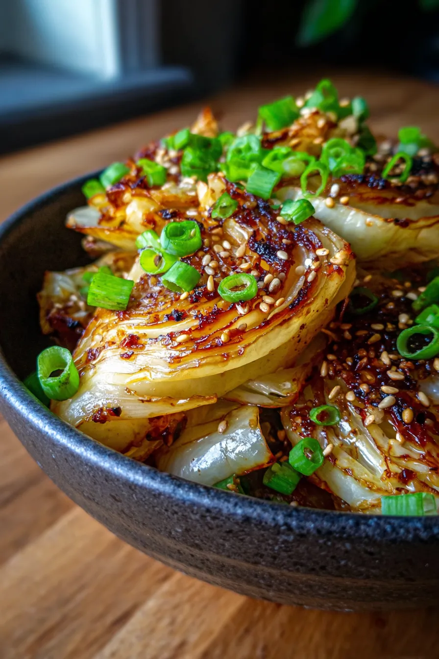 Honey Garlic Cabbage Bowls-texture-closeup