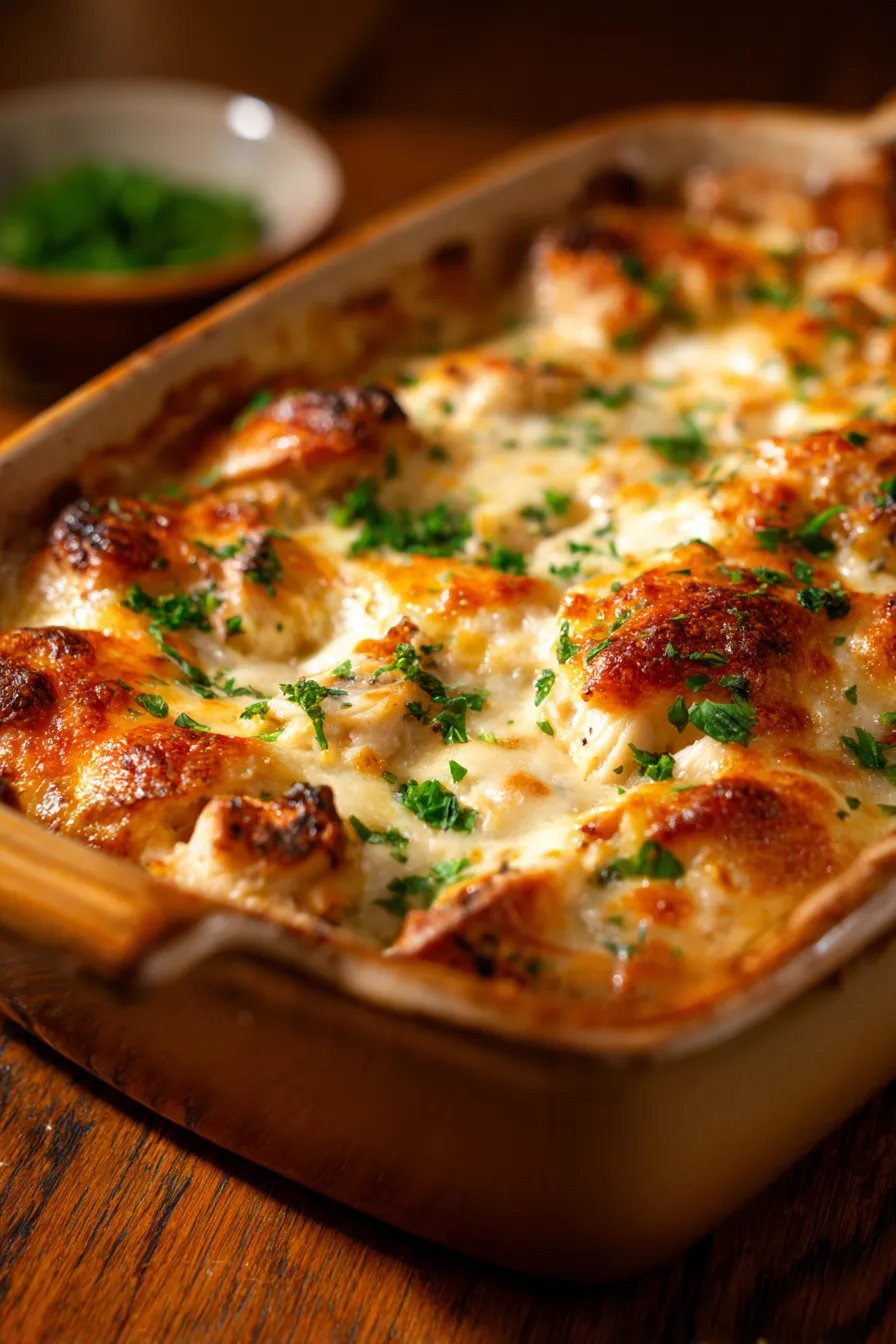 Million Dollar Chicken Casserole – Ultra Creamy Family Favorite-golden-crust