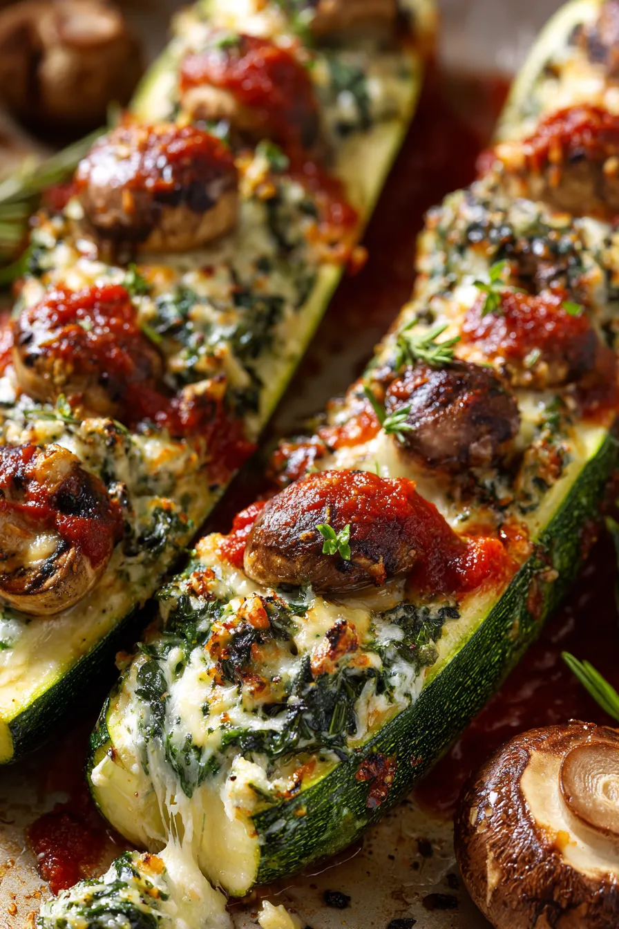 mushroom zucchini healthy dinner