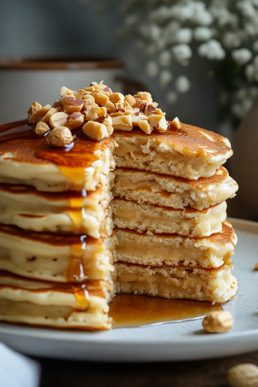 PeanutButterSwirlPancakes-closeup-swirl