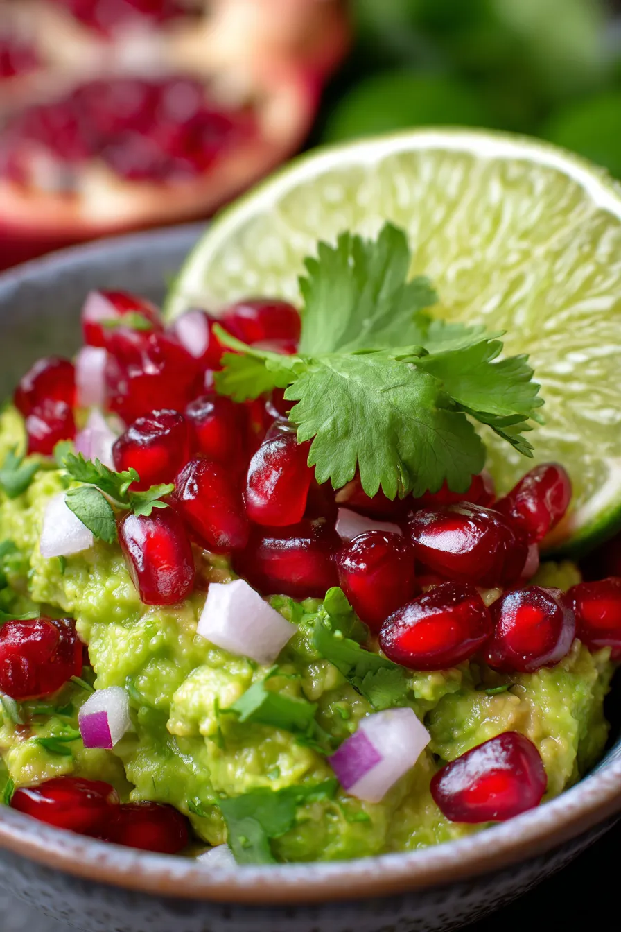 Pomegranate Guacamole (Party Favorite)-ingredients-arranged