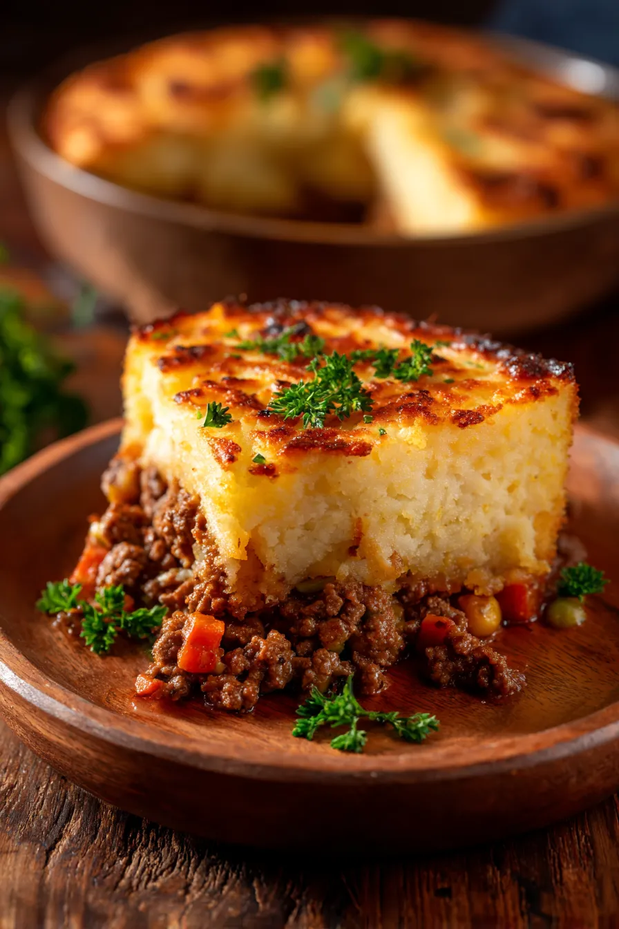 Shepherd’s Pie with Cornbread Crust-ingredients prep-rustic kitchen