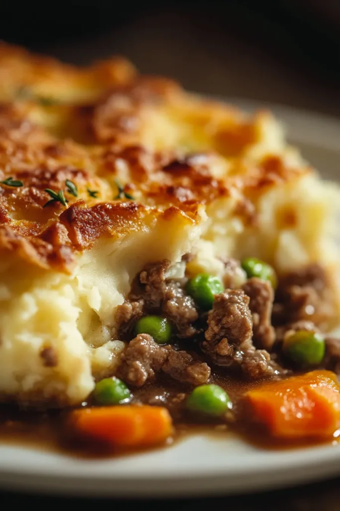 Hearty Shepherd’s Pie with Green Beans & Carrots