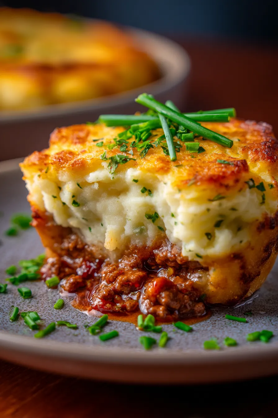 Shepherd’s Pie with Ranch Mashed Potatoes-ingredients-rustic table