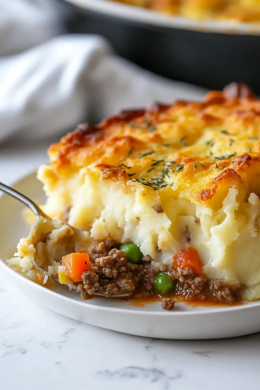 Shepherd’s Pie with Tomato Basil Sauce-hearty-dinner