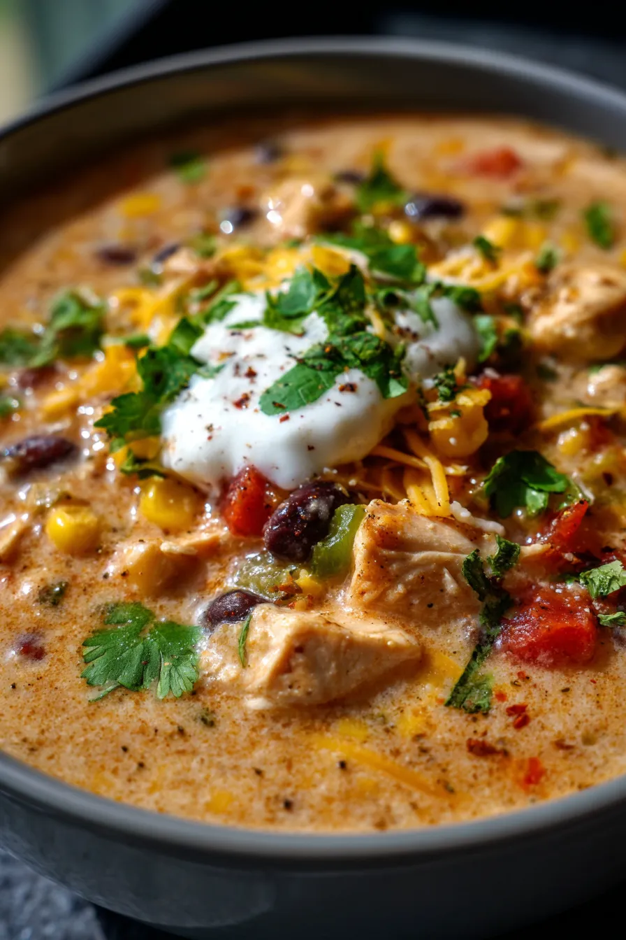 Slow Cooker Creamy Chicken Enchilada Soup-ingredients-prep