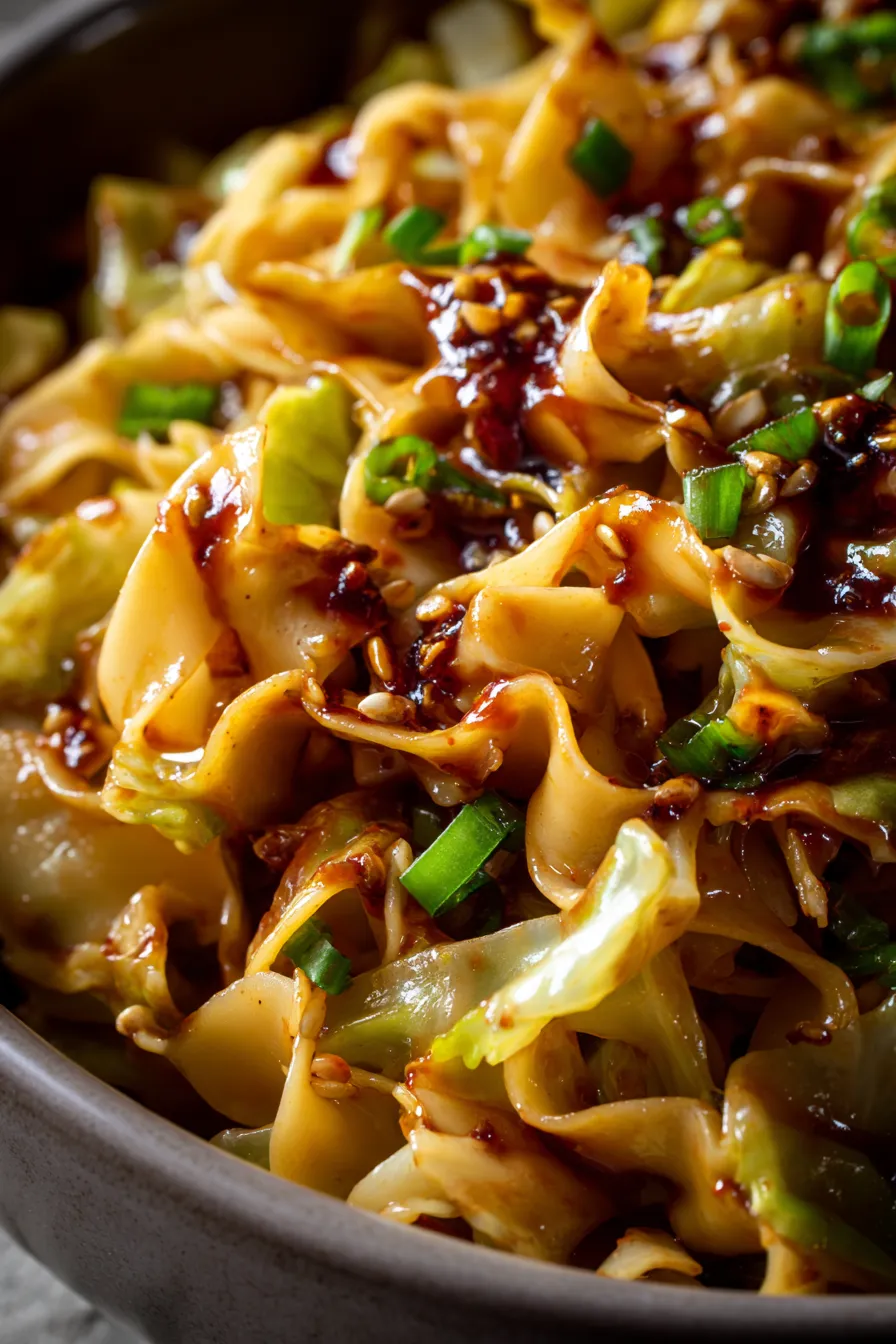 spicy vegetable noodle bowl