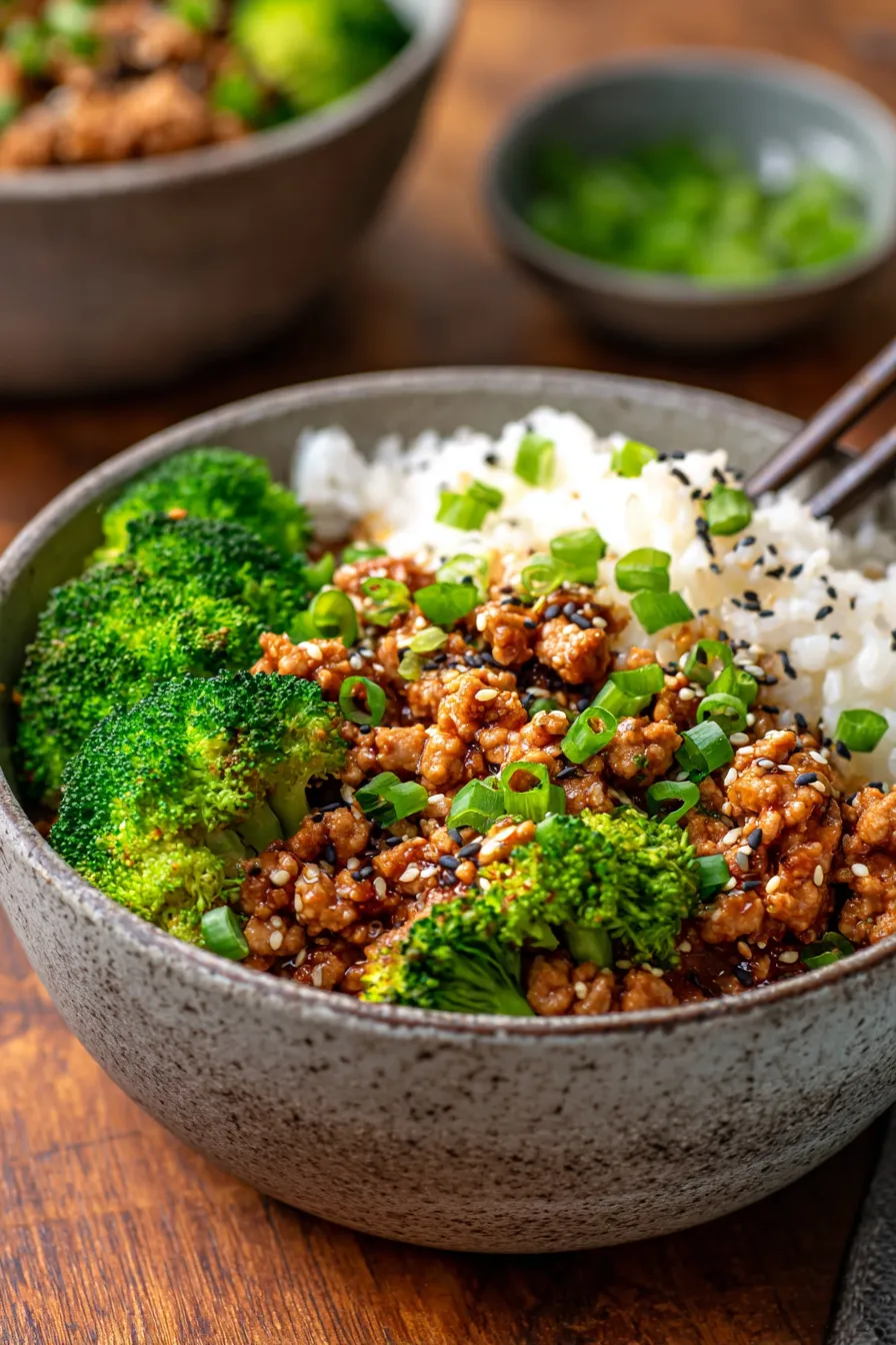 Teriyaki Turkey Rice Bowls (One-Pan Style)-cooking-process