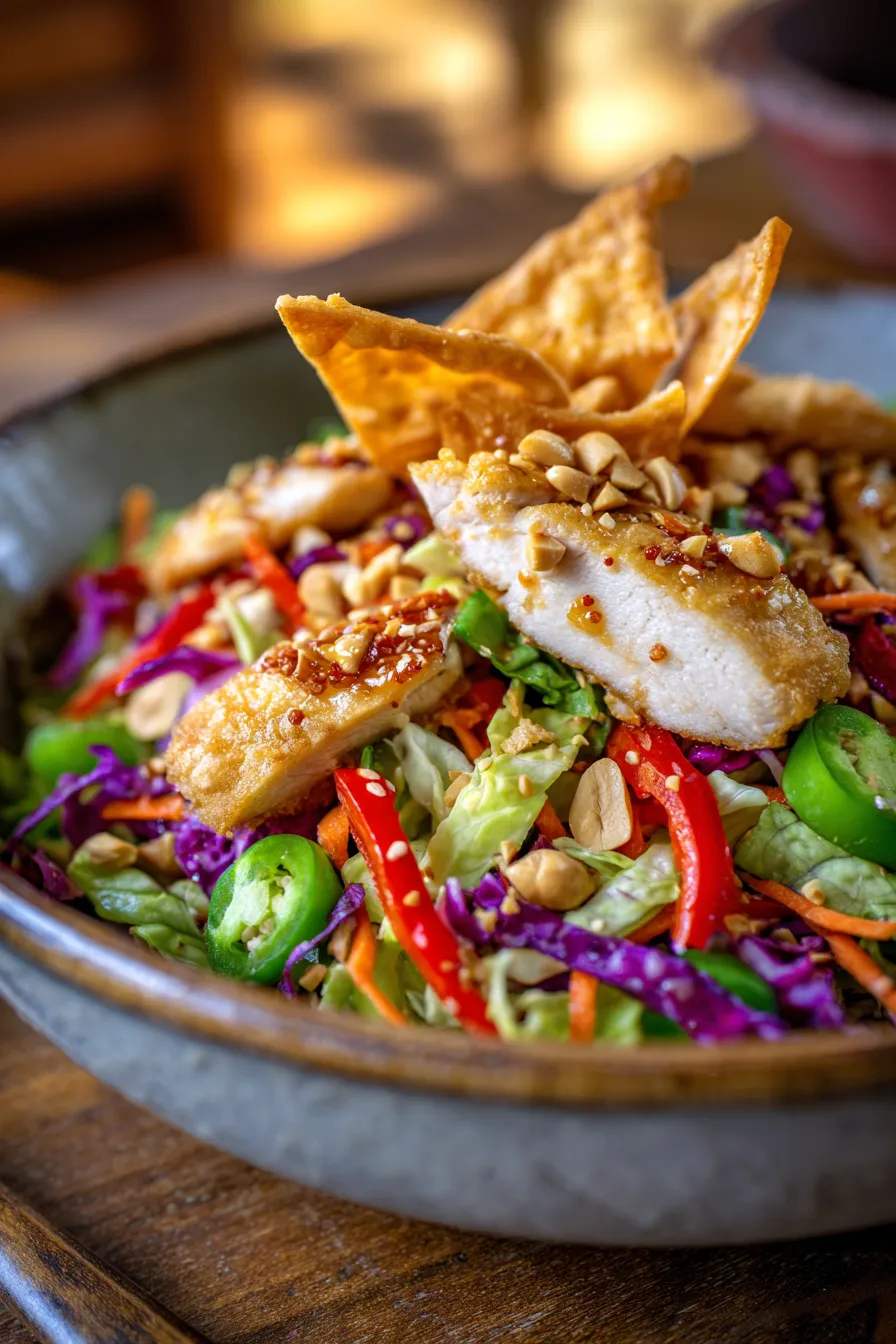 Asian Chicken Crunch Salad-ingredients-fresh