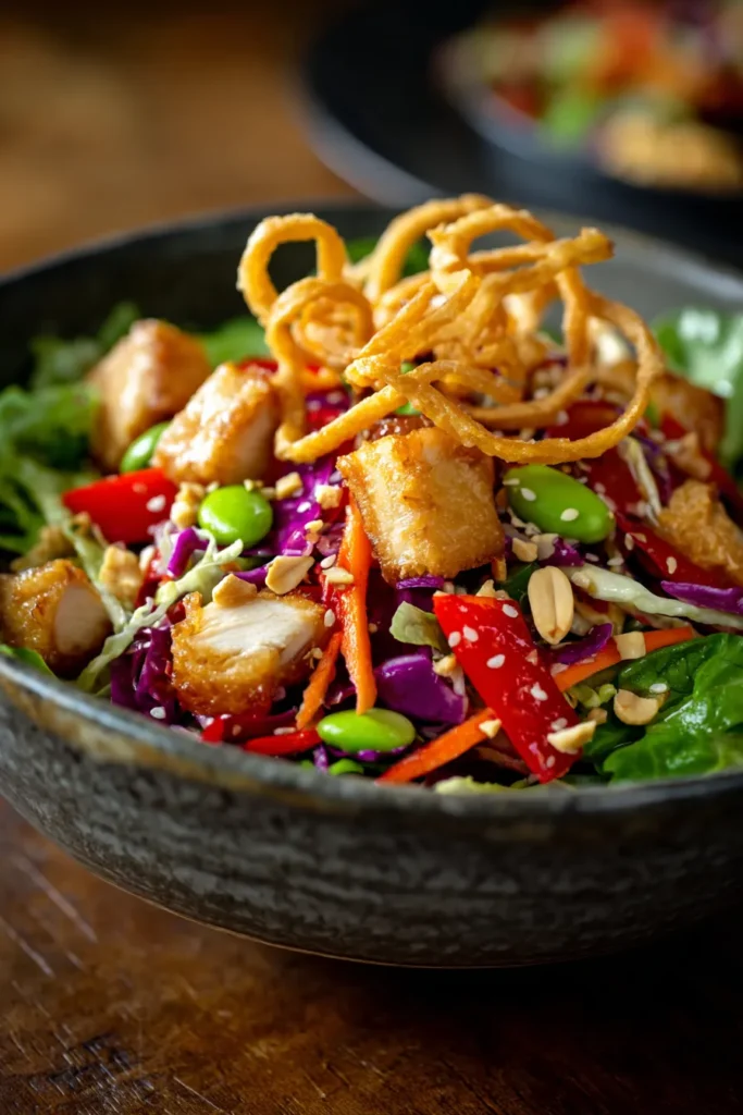 Crispy Asian Chicken Crunch Salad – Easy & Healthy Recipe