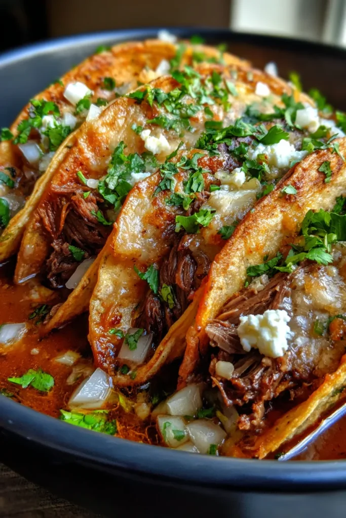 Authentic Crockpot Mexican Birria Tacos – Easy & Delicious