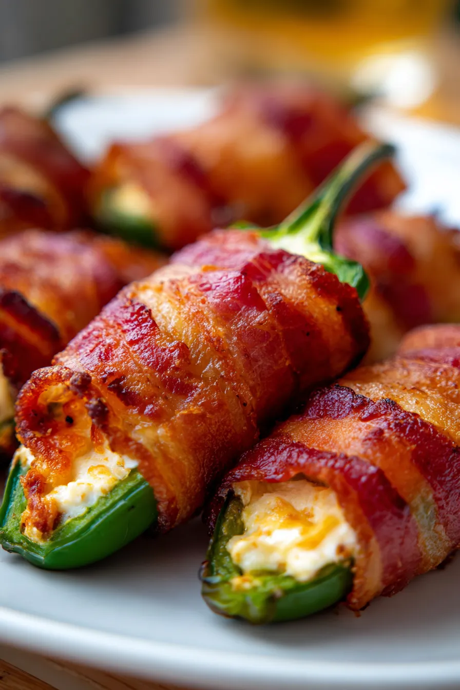 Bacon Wrapped Jalapeno Poppers-texture-closeup