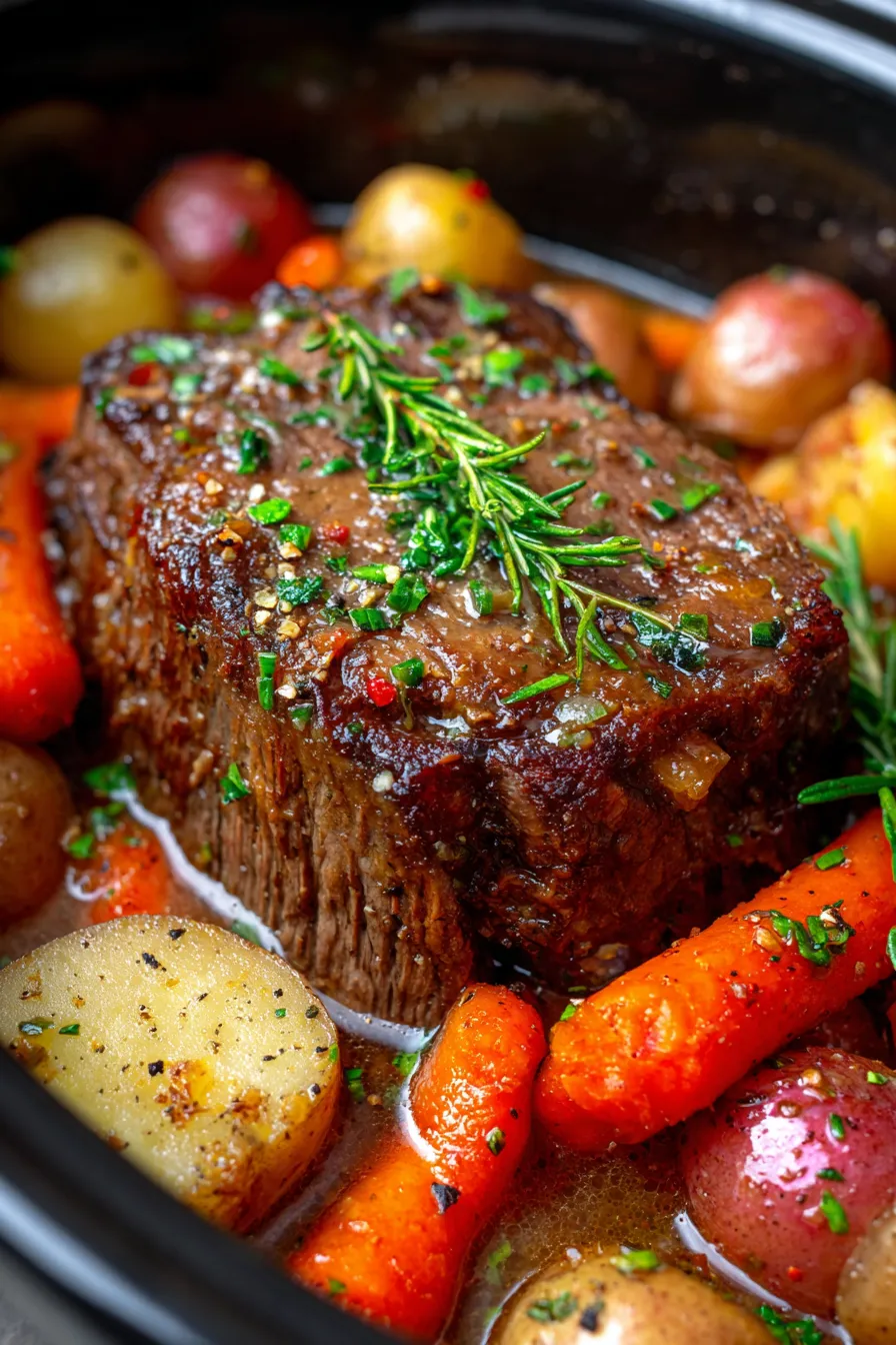 Beef Pot Roast-gravy-closeup-comfort food