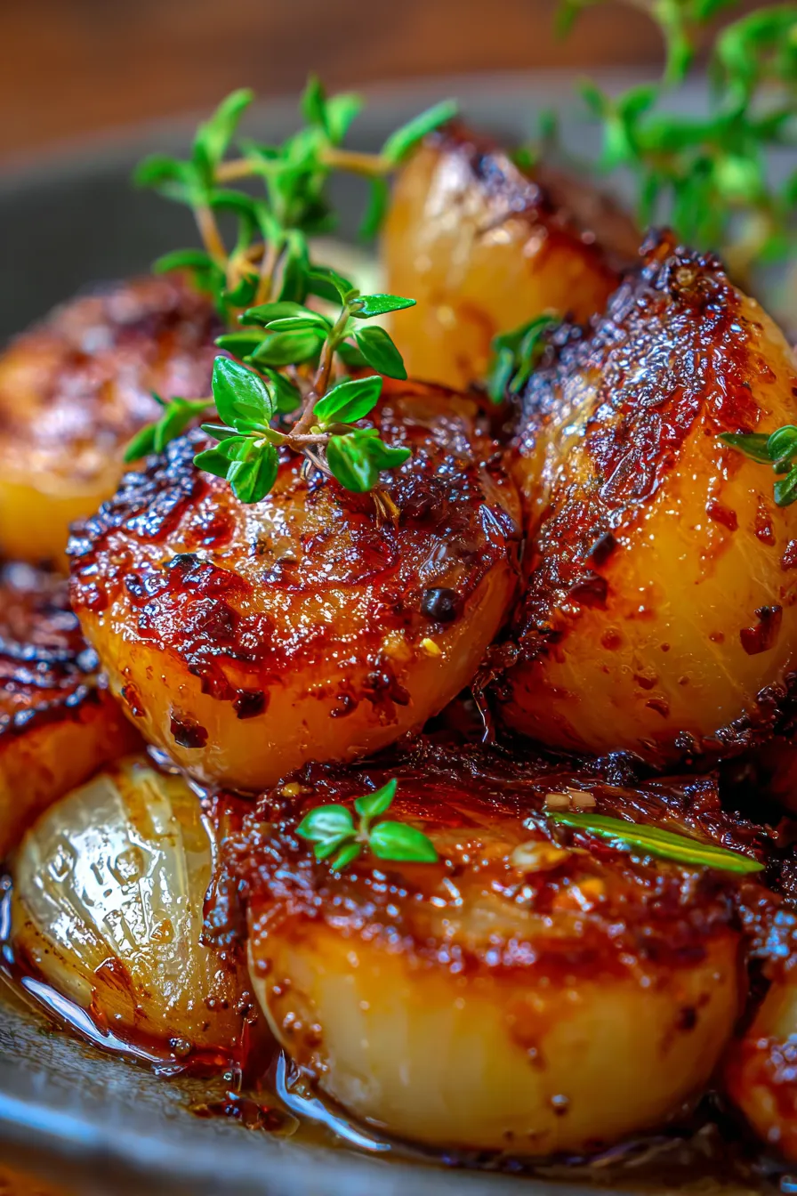 boiled then baked onions dish