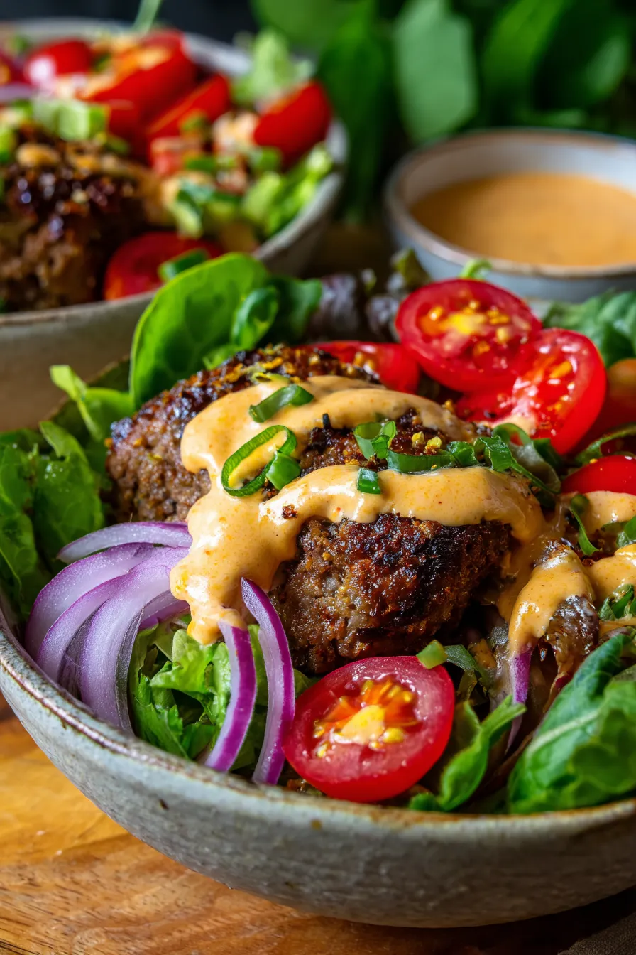 Burger Bowls with Special Sauce-assembly-kitchen