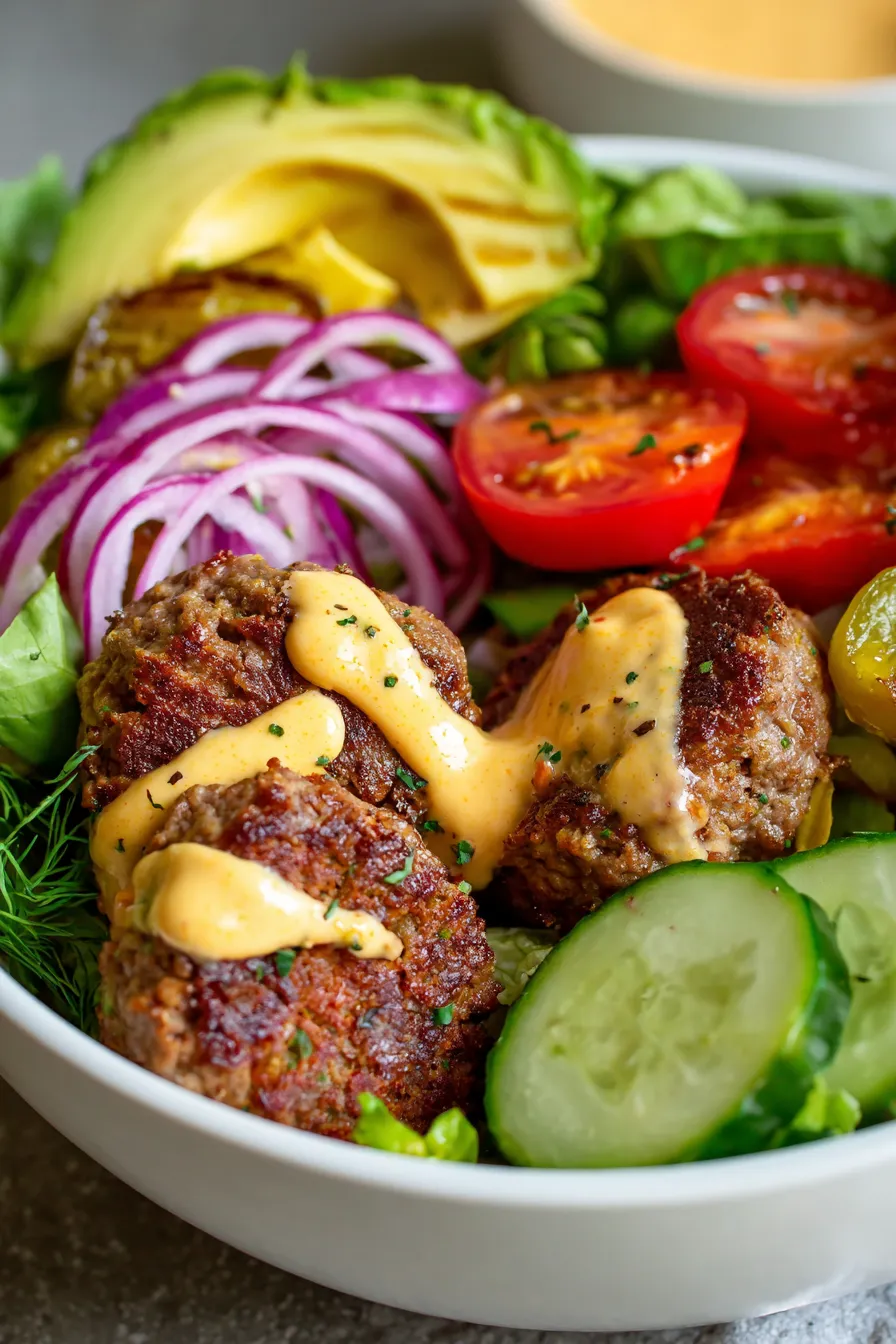 Burger Bowls with Special Sauce (Low-Carb Option)-mealprep-containers