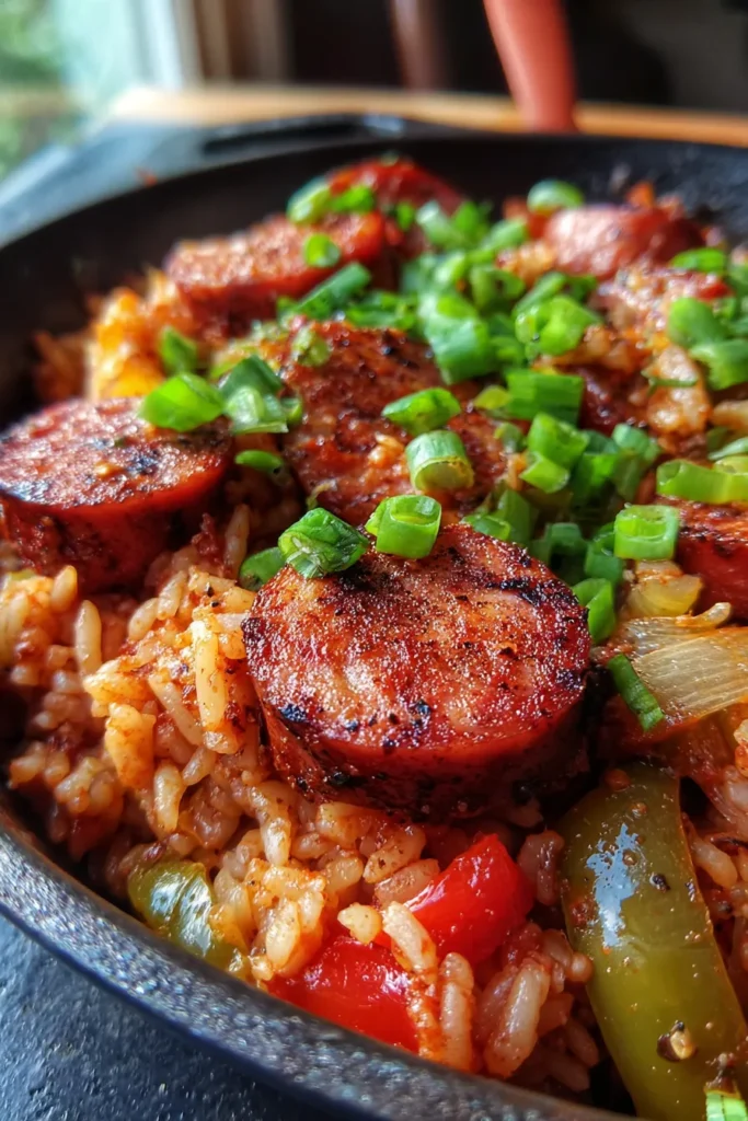 Easy Cajun Sausage & Rice Skillet – One-Pan Dinner!