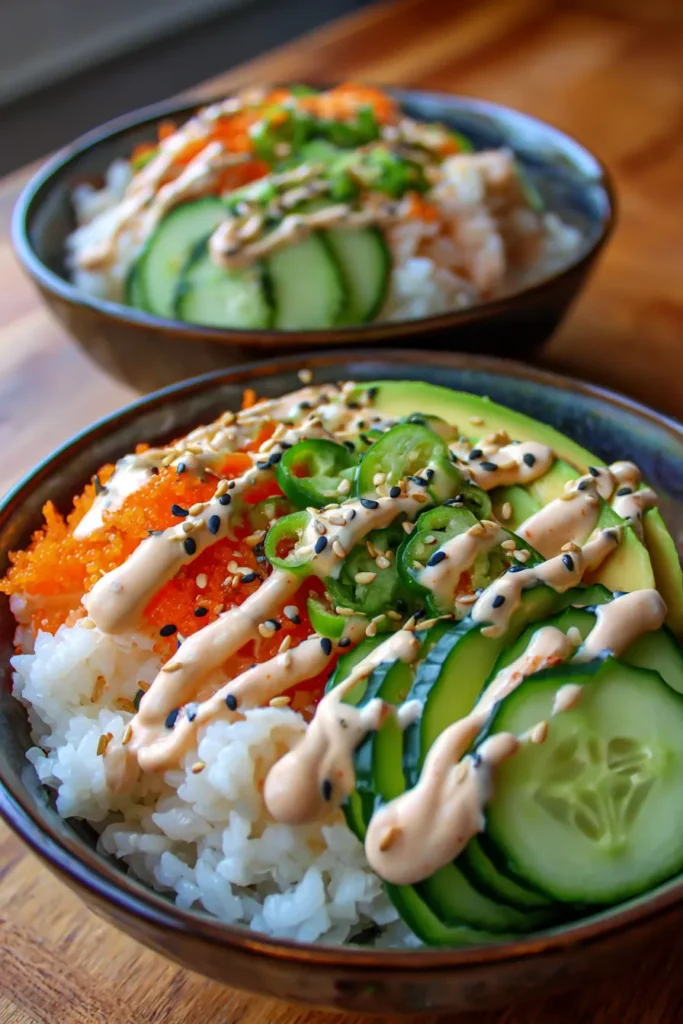 Easy California Roll Sushi Bowls: Quick Weeknight Dinner!