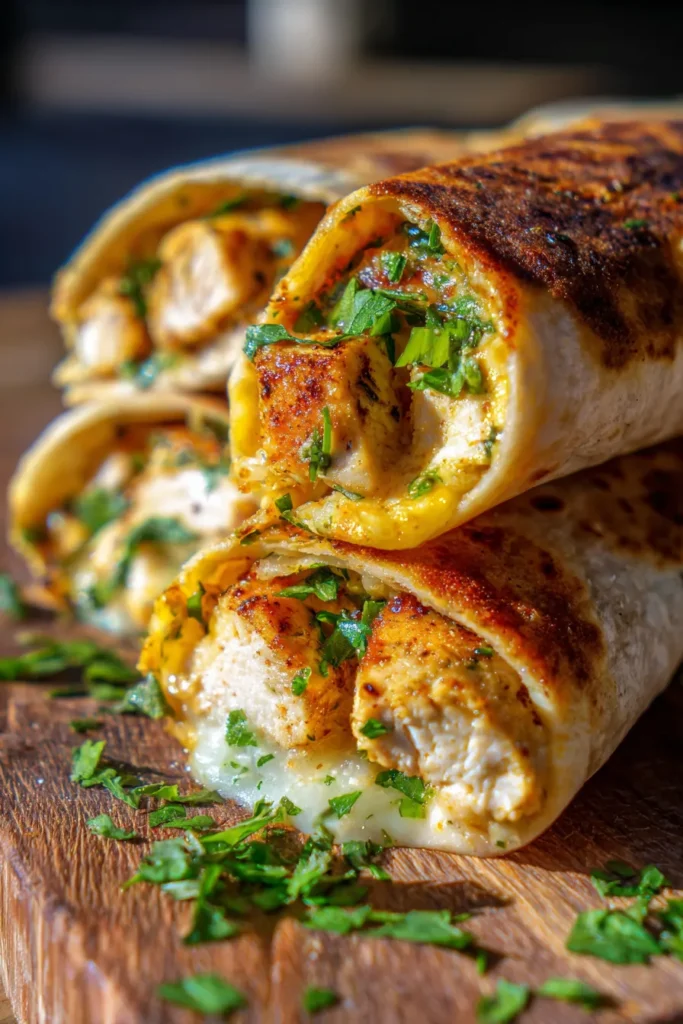 Cheesy Garlic Chicken Wraps: Quick & Easy Family Dinner